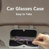 Magnetic Glasses Holder Clip Car Sun Visor Sunglasses Storage Case Organizer Eyeglasses Sunshade Auto Interior Accessory