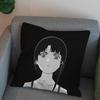 Подушка с принтом Serial Experiments Lain для автомобиля, дивана, декоративная, для дома, двусторонняя, плюшевая, квадратная, наволочка