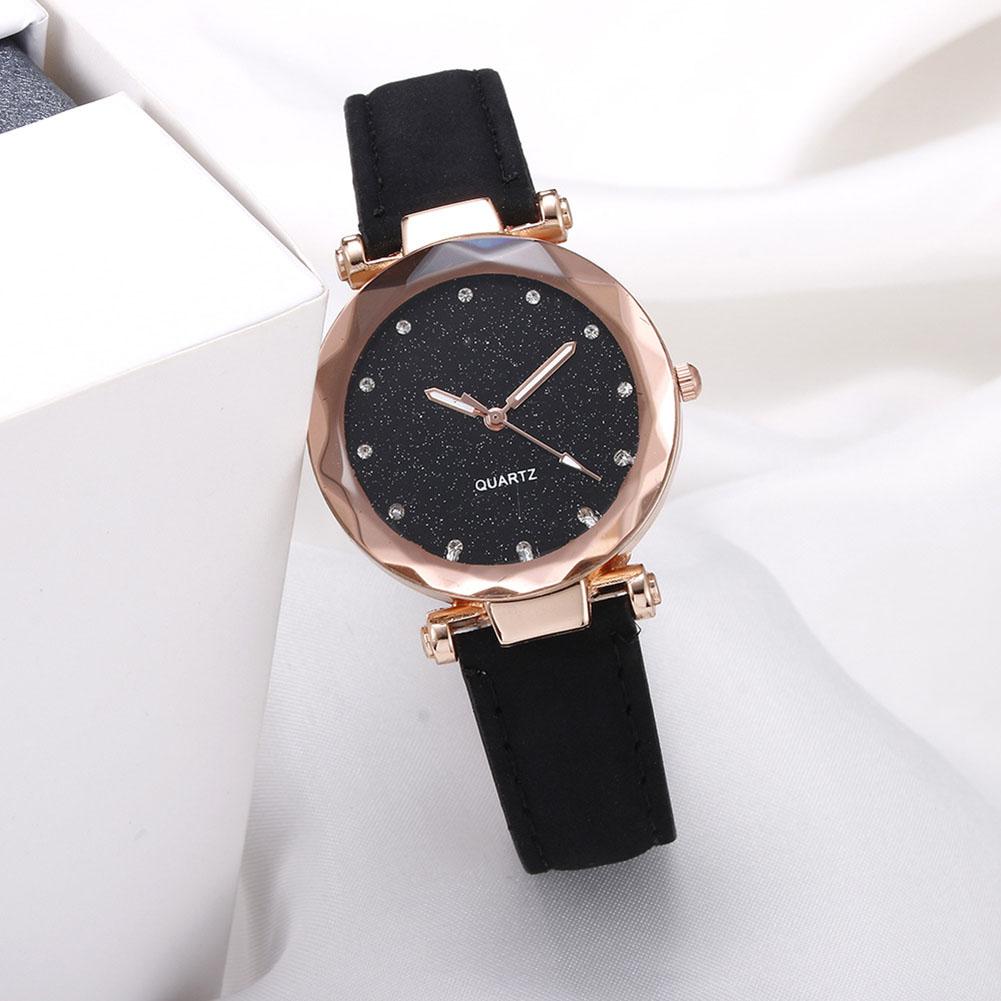 Business Quartz Watch Fashion PU Leather Strap Daily Quarts Watches Suitable for Daily Dating Gift Wristwatch