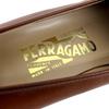 Salvatore Ferragamo Лоферы BABS Double Gancini Коричневая кожа Женские 7 33209 Б/у