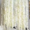 20Pcs Artificial Flowers Hanging Garland Vine Rattan Fake Flower String Silk Wisteria For Home Wedding Party Decoration 1M