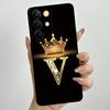 Для Realme C85 Pro 2025 Чехол для телефона с короной и начальной буквой для пары RealmeC85 Pro 4G RMX5555 Мягкий силиконовый TPU Защитный чехол для объектива