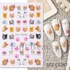 Nail Art Stickers Ins Valentine's Day Black Spades Love Line French Smile Adhesive Nail Stickers