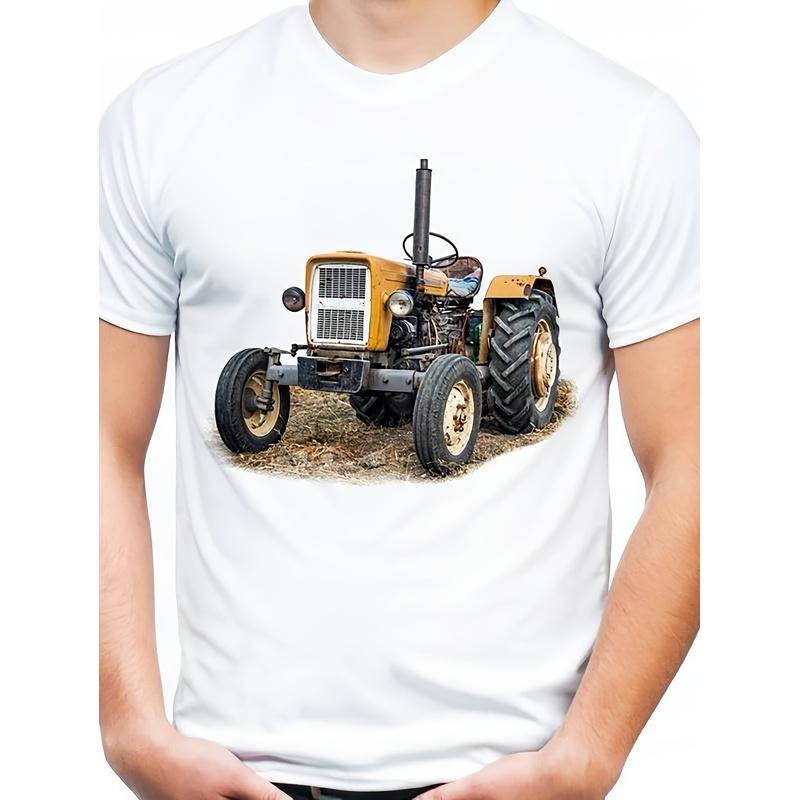 Heavy Tractor T-Shirt - Ursus Brand Casual Round Neck Tee with Tractor Graphic, Machine Washable, - Fit for Tractor Operators & Agriculture