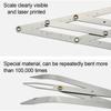 1Pcs Stainless Steel Eyebrow Ruler, Eyebrow Measure Tool Golden Ratio Calipers Microblading Permanent Makeup Eyebrows Accessories