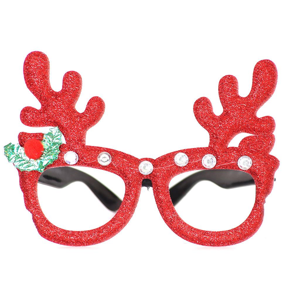 Christmas Party Eyeglass Frames: Santa, Snowman & Antler Designs for Kids