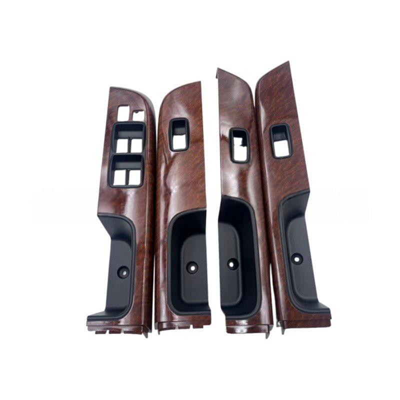 For Nissan Y61 2005 To 2026 Car Door Armrest Upper Panel Trim Window Glass Lift Switch Panel Cover 74232-0K620 Wood Grain