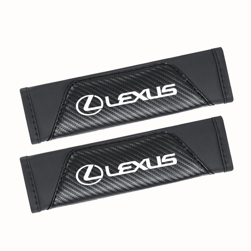 AARW1 Car Seat Belt Shoulder Cover Carbon Fiber Protective Pad For Lexus F SPORT ES RX NX LS UX LM LX GX LC RZ IS CT GS RC HS SC LXB