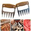 Kitchen Claw BBQ Meat Separator Shredder with Wooden Handle Manual Meat Clamp Roasting Fork Turkey Chicken Kitchen Gadgets Tool