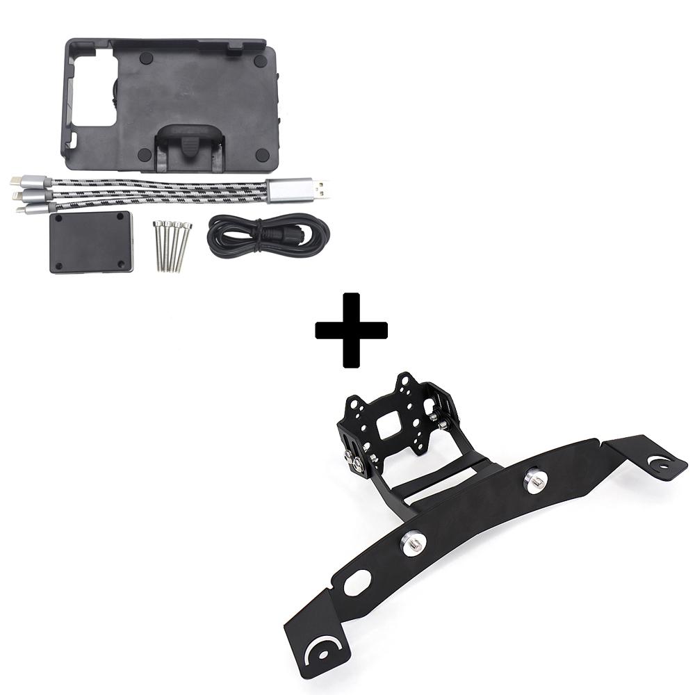 Новый K 1200 GT Для BMW K1200GT 2006- Мотоциклетное ветровое стекло Стойка Держатель Телефон Мобильный Телефон Навигация GPS Пластина Кронштейн K1300GT