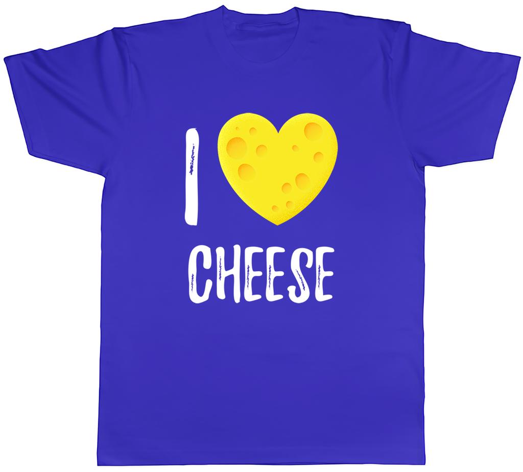 I Love Cheese Love Heart Shaped Cheese Unisexs TShirt Tee Gift Top