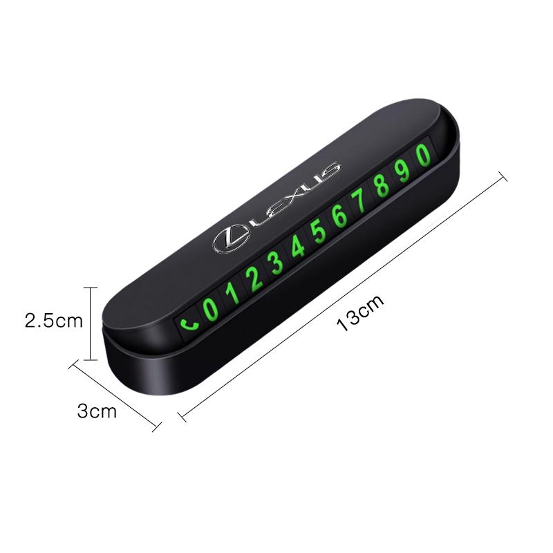 hbsh4 Car Temporary Parking Phone Number Card Accessories For Lexus GS IS LS500h ES260 ES300h RX350h NX260 UX260 LM LC RZ450e TX RC