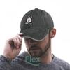 Happy Husky Portrait Fashion Washed Baseball Cap Hat Outdoor Activities