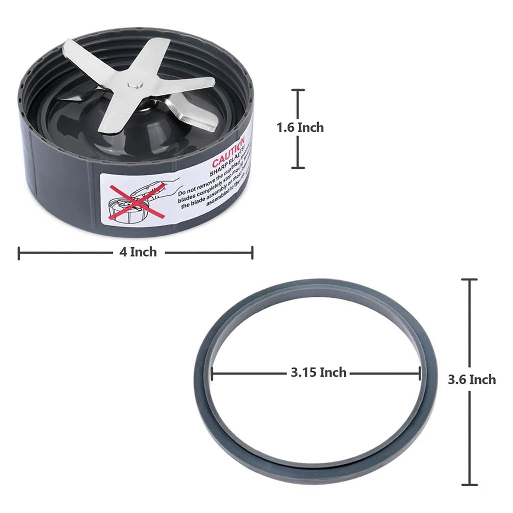 Blender Blade Replacement,Bearing Replacement Blade Compatible for NutriBullet 900W/600W-Cross Blender Blade