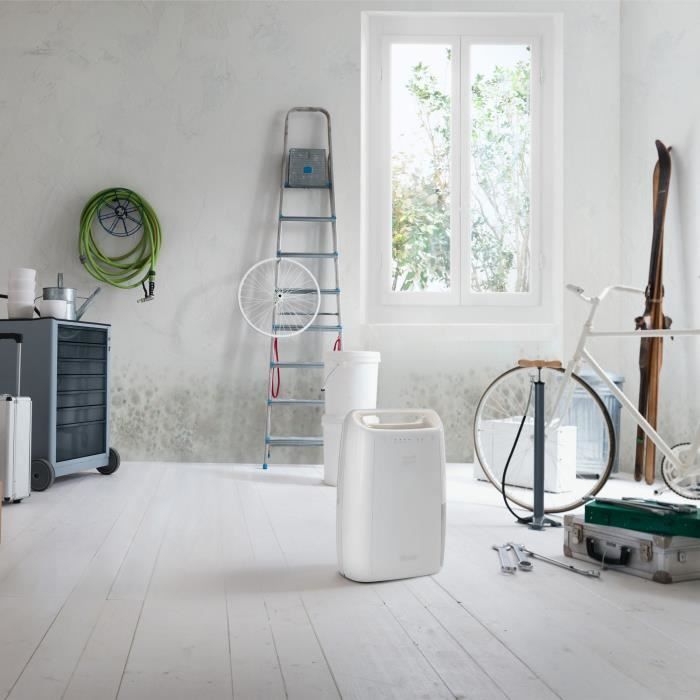 Deshumidificateur DELONGHI - DEX212SF - Fonction buanderie - Débit d'air 125 m3/h - Capacité 2,1 L