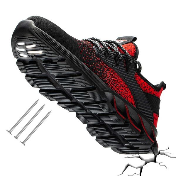 Защитная обувь Мужчины Женщины Ботинки со стальным носком Неразрушимая рабочая обувь Легкий дышащий композитный носок Мужчины