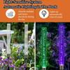 10 шт. акриловый пузырьковый солнечный светильник для газона RGB садовый уличный солнечный светильник водонепроницаемый RGB меняющий цвет светодиодный солнечный светильник