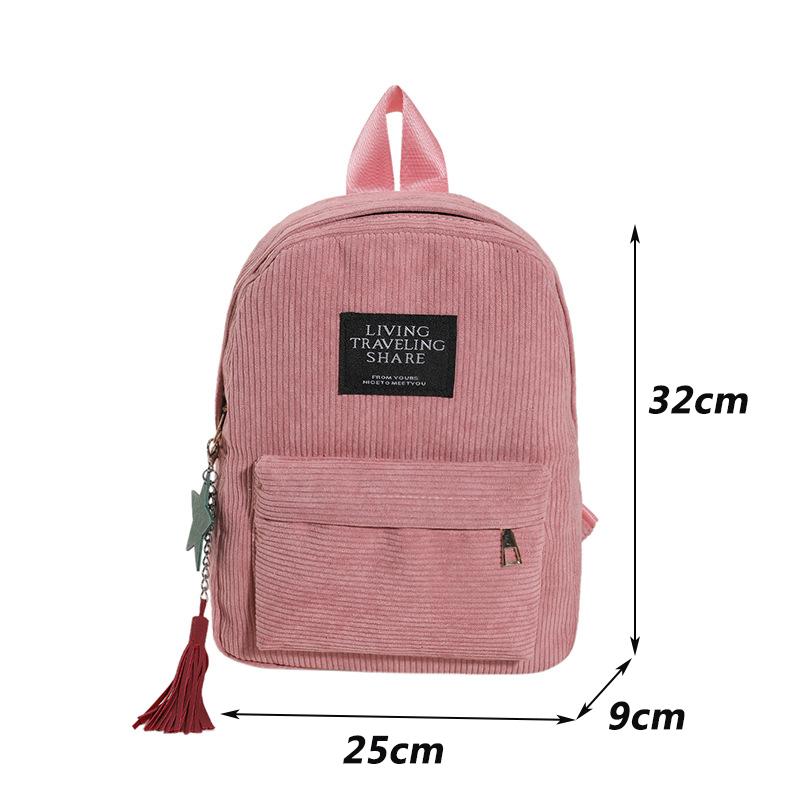 Yogodlns Повседневный женский рюкзак женские школьные сумки для колледжа дорожный рюкзак вельветовые сумки через плечо для девочек-подростков спортивный рюкзак
