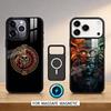 M-Майя A-Ацтекский Календарь Статуя Чехол для Телефона Магнитный Для iPhone17 16 15 14 13 12 Pro Max Для Magsafe Беспроводная Зарядка Чехол
