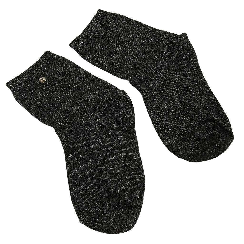 1 пара серебряных волоконных электродных носков, проводящие импульсные растягивающиеся носки для массажа ног