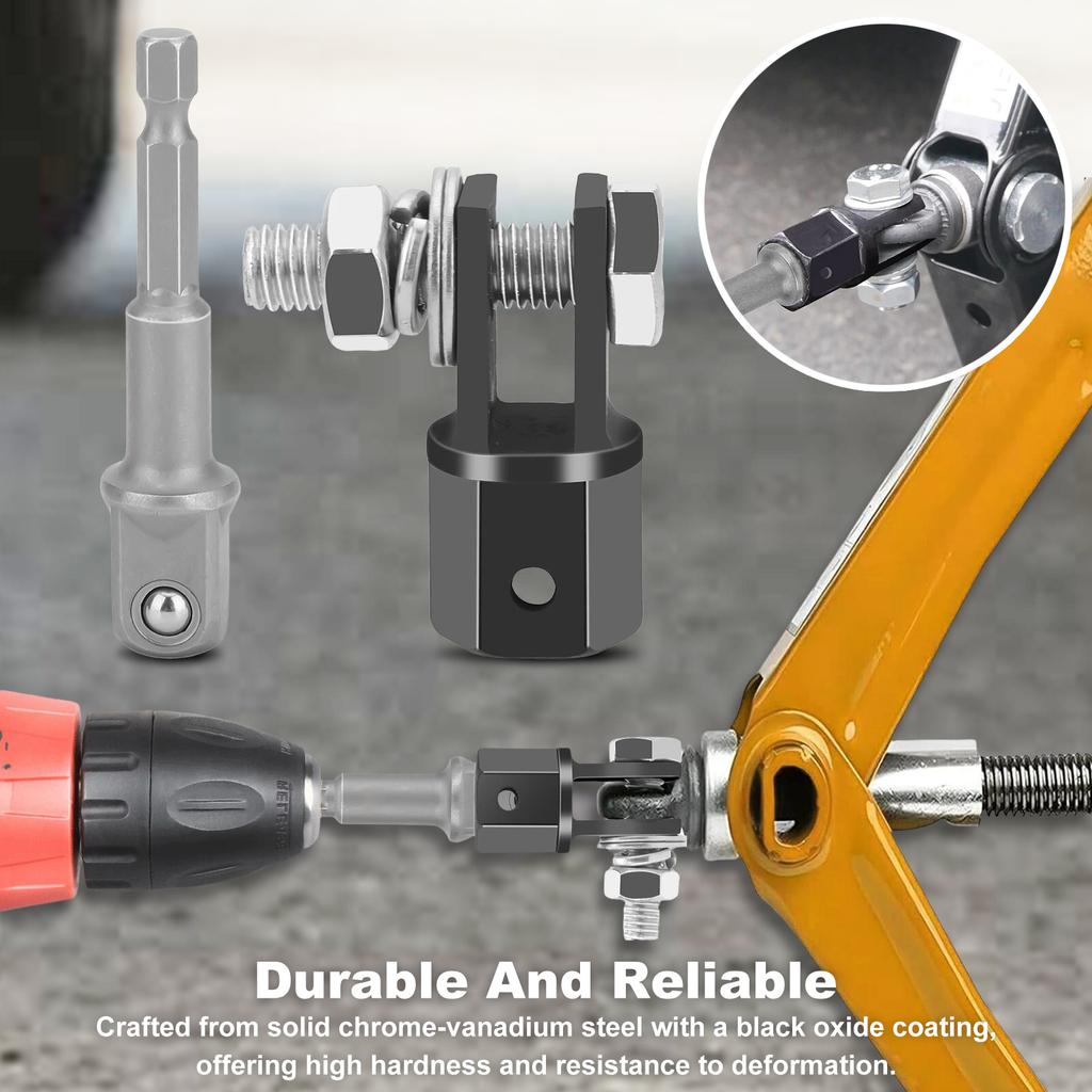 1/2" Ударные Дрели/Трещоточный Баллонный Ключ Экономящий Труд Автомобильный Домкрат Ключ Трещоточный Инструмент для Ножничного Домкрата с Приводом от Электрической Дрели Ударный