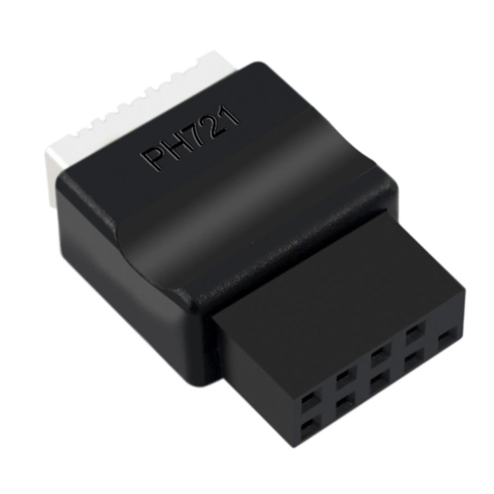 Адаптер-удлинитель для материнской платы USB 2.0 9-контактный на Type-E для передней панели, Male-Female, для настольного ПК
