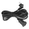 NEMA 1 15P To NEMA 1 15R Power Cord Professional Curved Plug Male To Female Power Extension Cable