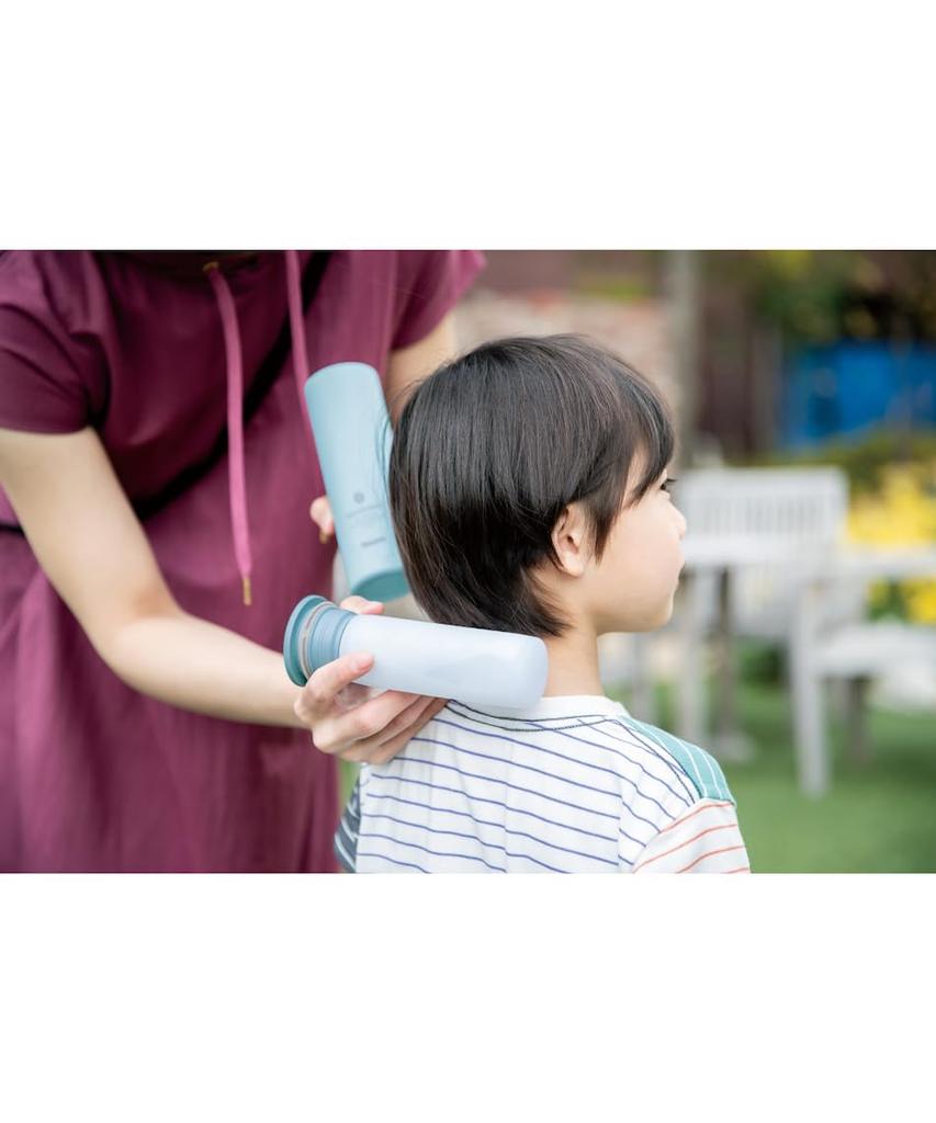 Vacuum Flask Industry Peacock Ice Slim and with Vacuum Insulation and a A The-peacock (The-peacock) Pack, 0.15L, Compact, Cold-Keeping Holder, Blue,