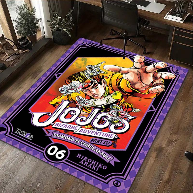 1Pc Jojo′s Bizarre Adventure Rug - Home carpet Office Decorative Carpet For Living Room Bedroom Door Mat Floor Rug Computer Chair Area Rug