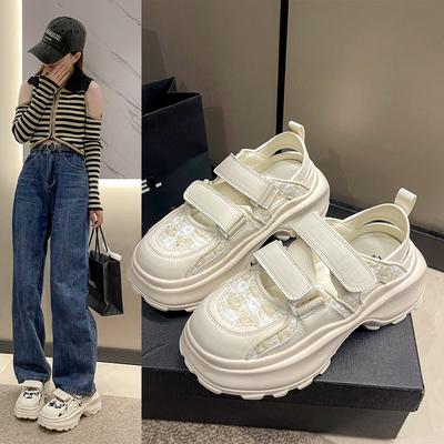 2024 Новый Тип Matsuke Толстая Подошва Сетчатые Дышащие Полые Кроссовки Для Пап Повседневная Спортивная Обувь С Отверстиями