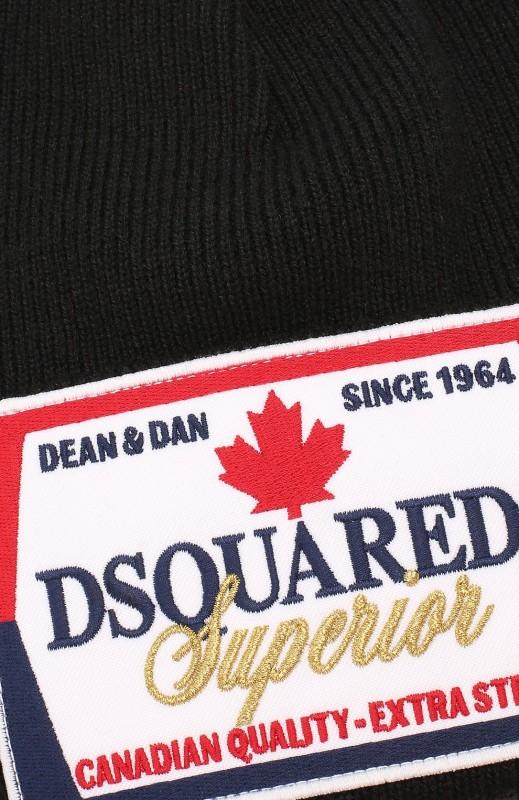 DSQUARED2 men's winter hat italy nero