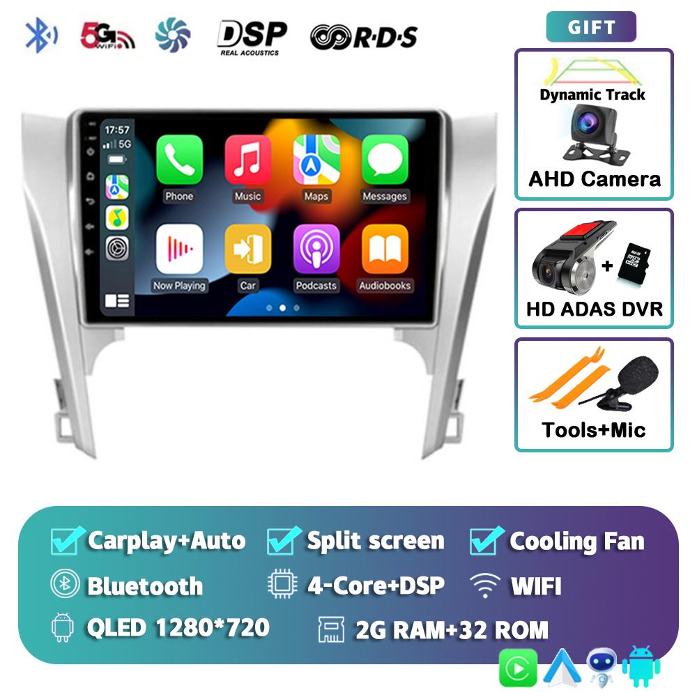 Android 14 Carplay Auto для Toyota Camry 7 XV 50 55 2011-2014 Автомобильный Радио Мультимедиа Видео Плеер Навигация Стерео GPS Нет 2din 4G