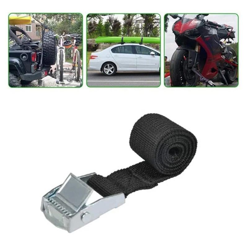 25mm Cargo Lashing PP Webbing Luggage Strap with Zinc Alloy Buckle, Length: 3m