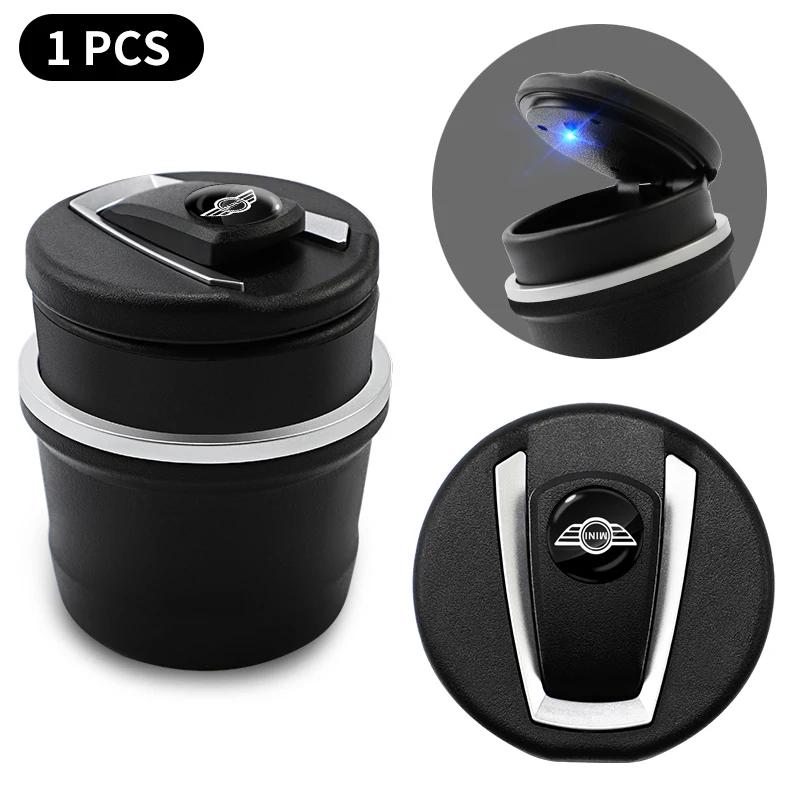 New Car Styling Portable Car Ashtray LED Light Ashtray Car Interior Accessorie For BMW Mini Cooper One S R50 R53 R56 R60 F55 F56