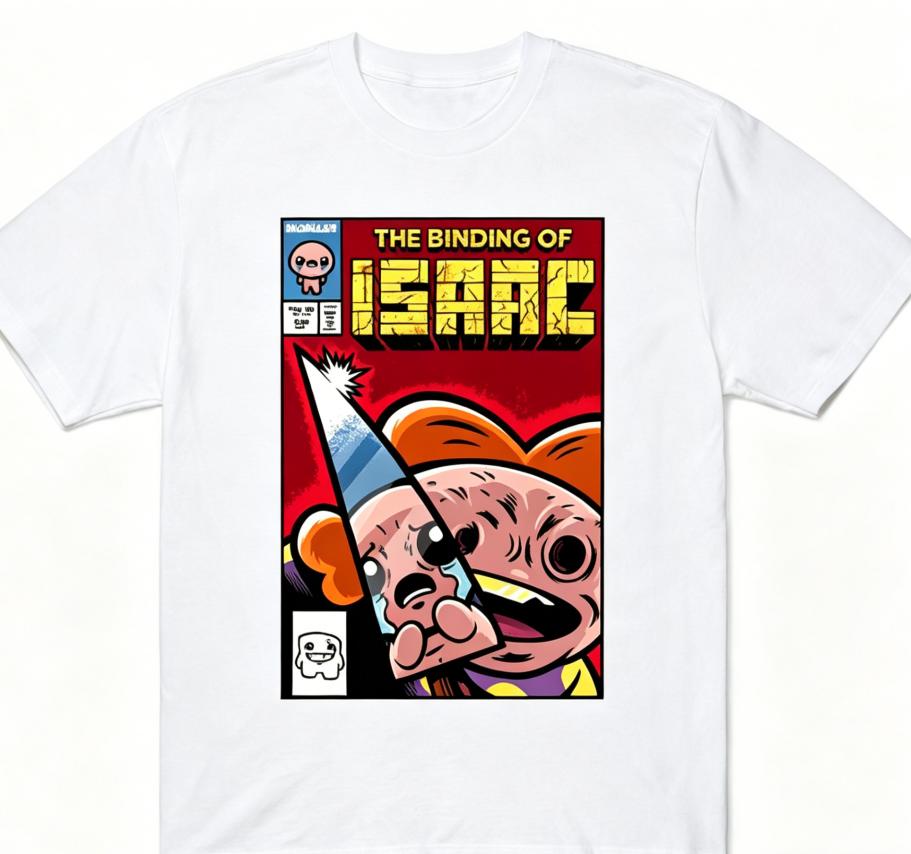 The Binding of Isaac Indie Anime Lover T shirt Year round clothing personality Clothes Plus Size Unisex New Model Couples high quality soft