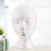 Foam Mannequin Head Reusable Head Model Mannequin Head Wig Holder Cap Display Stand for Salon Home