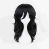 Shouta Aizawa Cosplay Wig 45cm Black Curly Wavy Heat Resistant Synthetic Hair Anime Wigs + Wig Cap