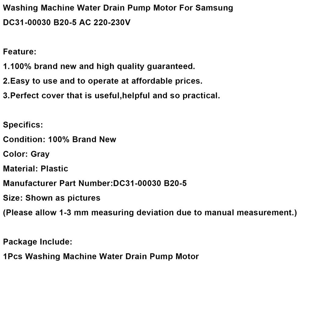 Мотор сливного насоса стиральной машины для Samsung DC31-00030 B20-5 AC 220-230В