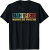 Man Of God Husband Dad Protector Christian Faith Fathers Day Unisex T-Shirt