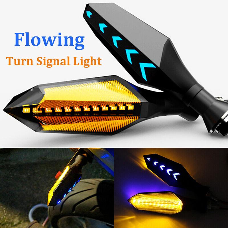 8Mm Motorcycle Led Turn Signal Lamp Sequential Flowing Flash Indicator Lights