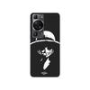 Case - MANIACASE - Huawei P60 - Black and White - Flexible - Monkey D. Luffy