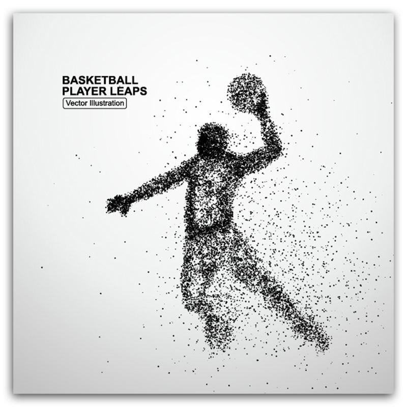 Креативная абстрактная частица, спортивные лыжи, бадминтон, езда, стрельба, холст, художественная живопись, постер, изображение на стену, спортзал, домашний декор