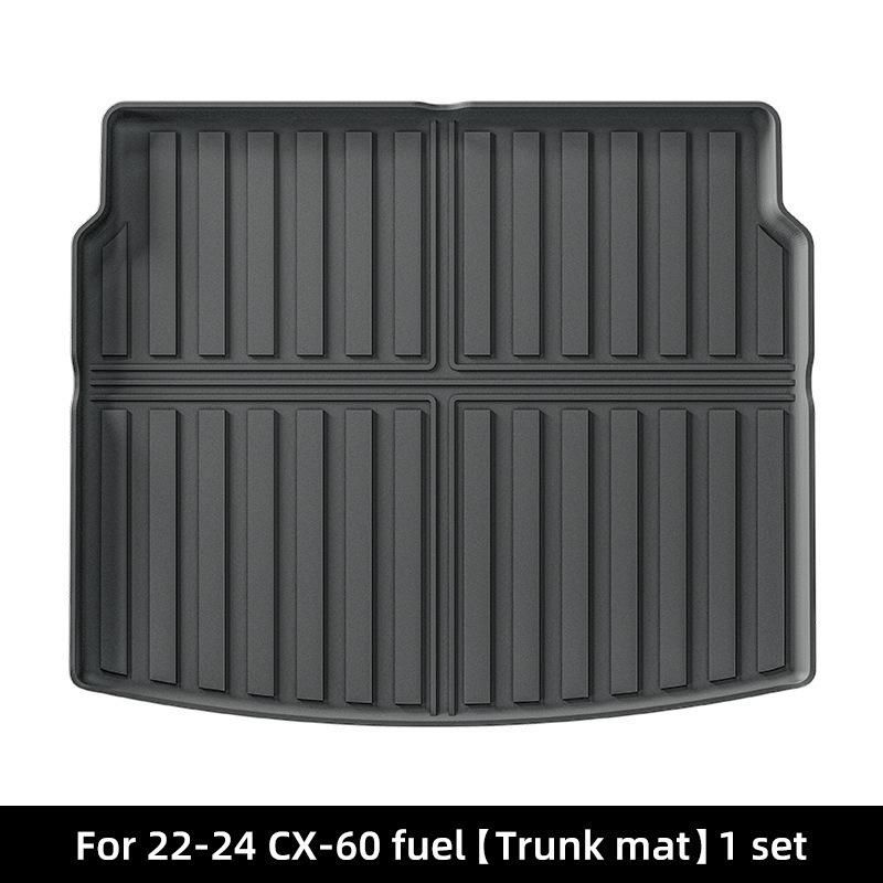 Экологичные коврики из ТПЭ для Mazda CX-60 2022-2024: Пол автомобиля, Багажник, Спинка сиденья