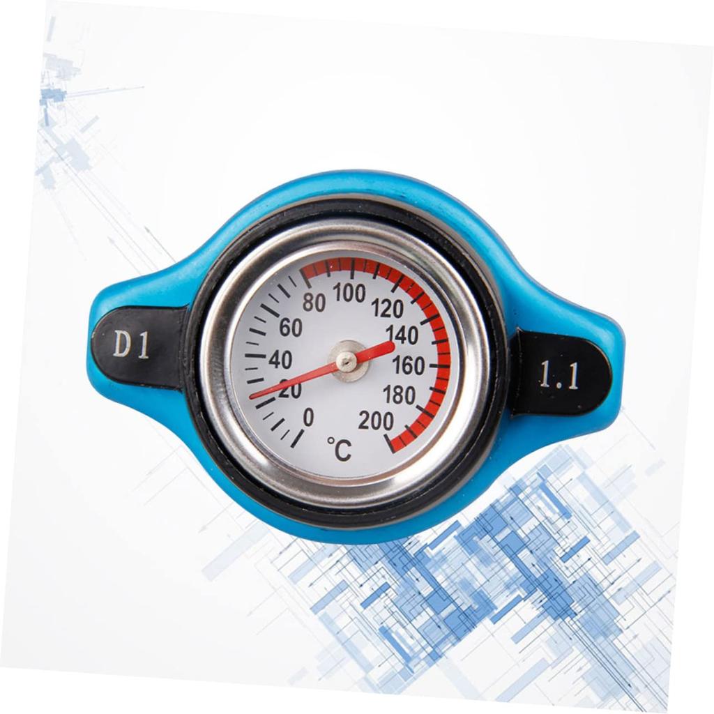 TINEASUR Car Radiator Cap Thermostat Tank Cover Easy Read 1.1 Bar