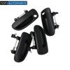 Set of 4 Black Rear Outside Exterior Door Handle Fits For Hyundai Accent 2000-06