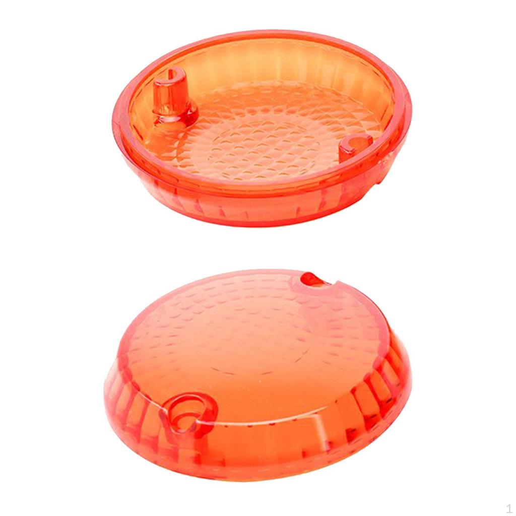 2Pcs Motorcycle Turn Signal Lens Cover for Kawasaki Vulcan W650 454 LTD