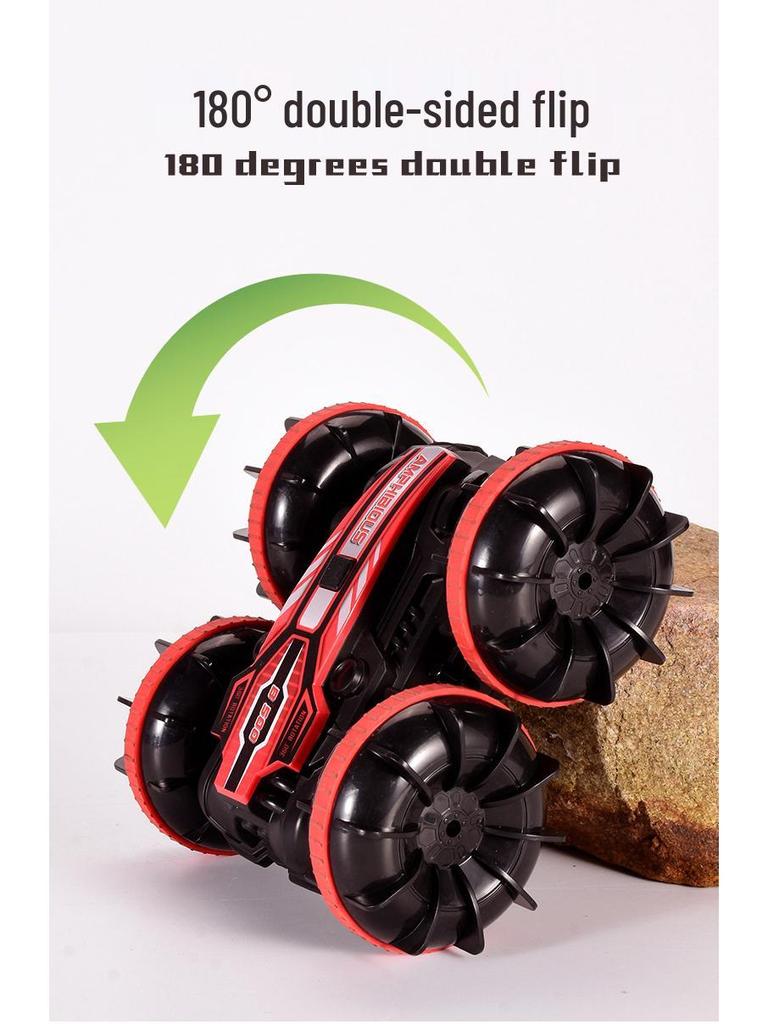 2.4G Remote Control Amphibious Car - Four-Wheel Drive, Double-Sided Stunt, Tumbling Toy