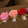 New Bridesmaid Wrist Corsage Wedding Party Rose Bracelet Silk Flowers Ribbon
