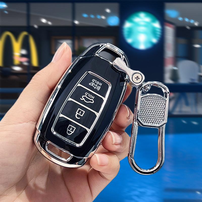 Автоматический Бесключевой Для Hyundai Azera Grandeur Ig Tm Accent Santa Fe Palisade I30 Ix25 Elantra Kona Solaris ТПУ Чехол-Крышка для Автомобильного Ключа