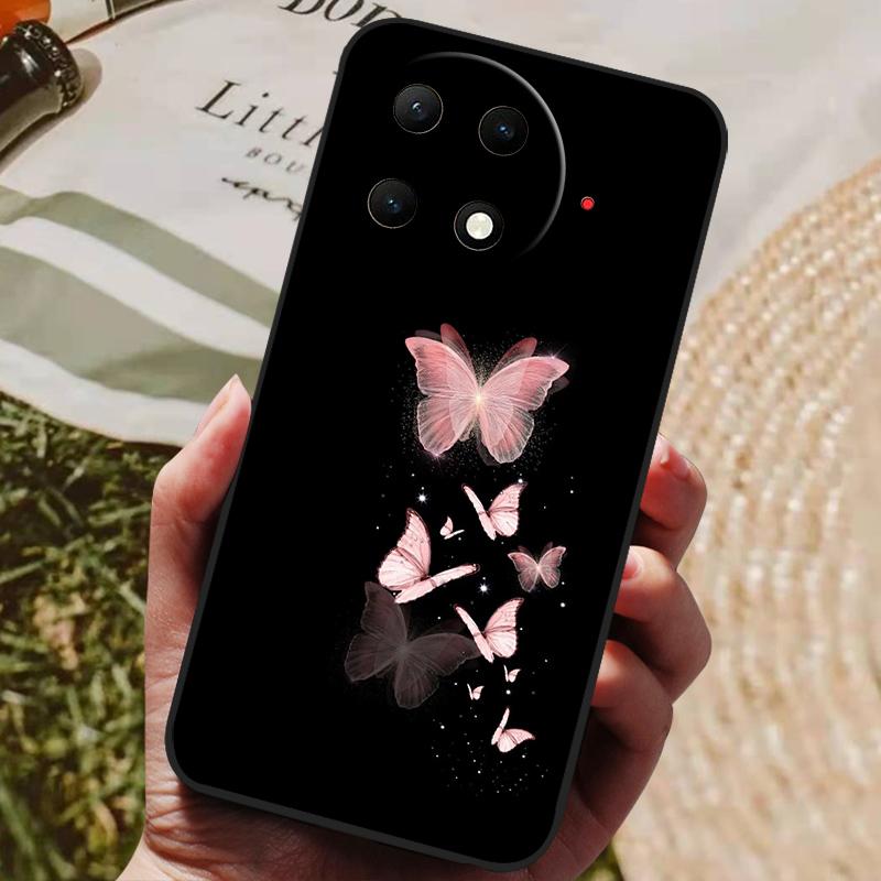 Для чехла Tecno Camon 30S Pro Мягкая силиконовая крышка Черный бампер ТПУ Для чехла Tecno Camon 30 4G / 30S 30 Pro 5G Чехол Funda Чехлы для телефонов
